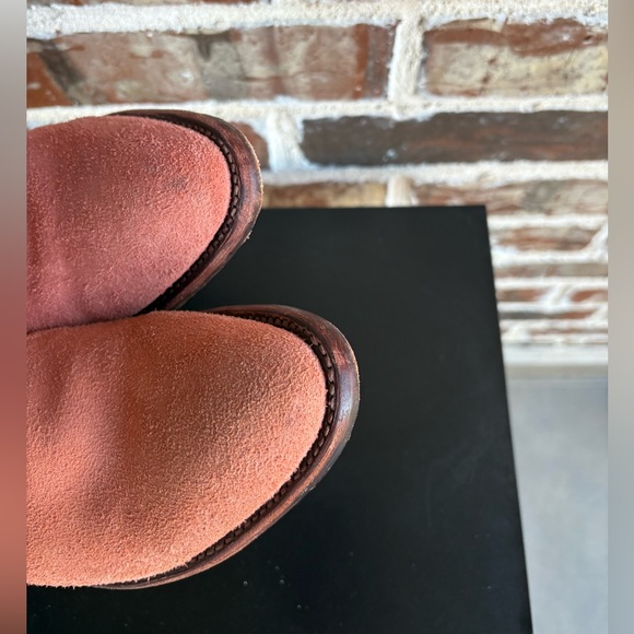 Tecovas The Lucy Cowgirl Water Resistant Suede Boots Desert Rose Size 8 - Picture 11 of 16